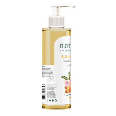 Biotique Almond Oil Ultra Rich Body Wash, Botanical Extracts, 200ml & Bio Creamy Coconut Ultra-Rich Body Lotion For Extra Dry Skin, 180ml
